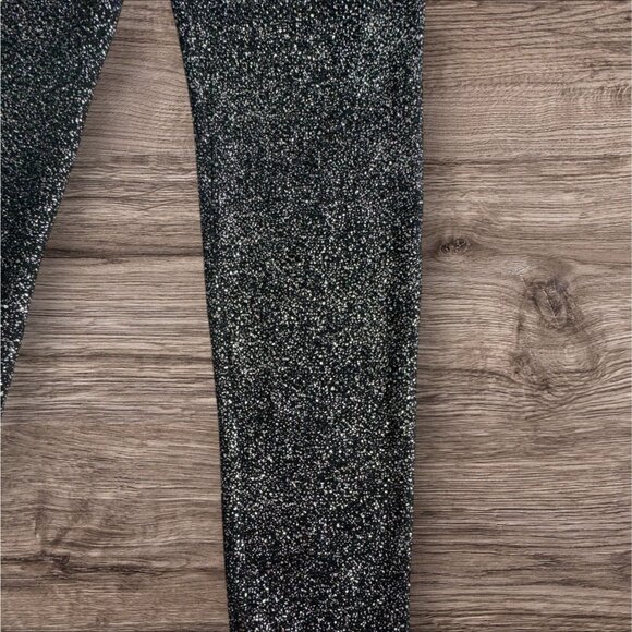 bar III Womens Metallic Shimmer Casual Ankle Leggings - Picture 3 of 5